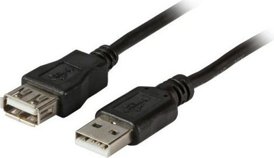 USB кабел EFB K5220SW.5, USB A во USB A, 5 m, црн