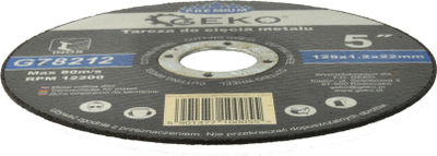 Метален сечачки диск Geko Premium G78212, 125mm, 1.2mm, Inox