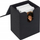 Kuti fotosh Fujifilm Instax Square Case Box, mban gjer në 100 foto, lëkurë ekologjike, e zezë