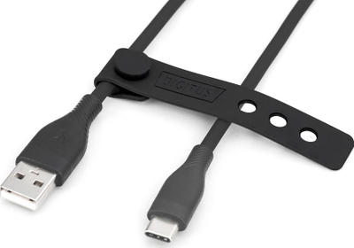 Kабел Digitus USB-C силикон, 2 m, 60W, црн