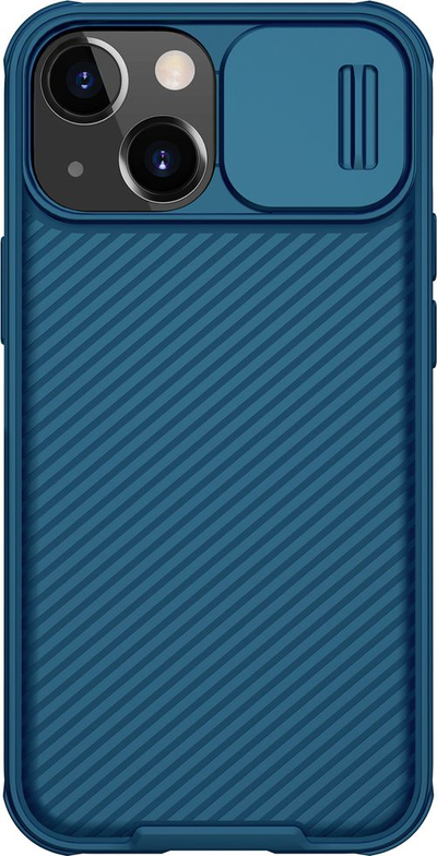 Mbrojtëse telefoni Nillkin Camshield Pro për iPhone 13 Mini, me kapak rrëshqitës te kamera, blu