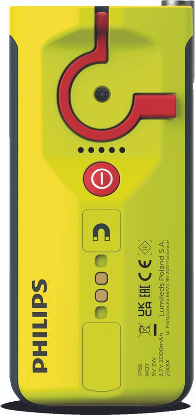 Elektrik dore Philips Xperion 6000 Pocket, LED, i rikarikueshëm, IP65