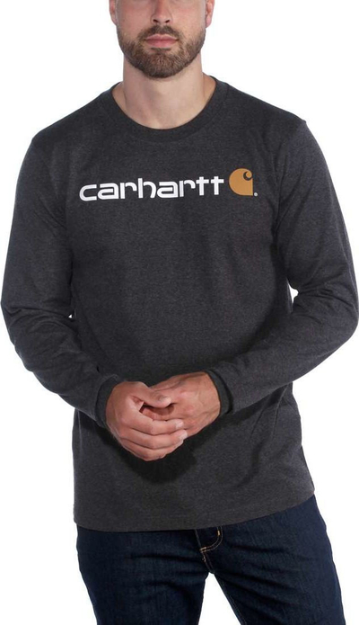 Bluzë Carhartt me mëngë t’gjata, Signature Graphic Workwear, XL, gri e errët