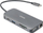 Docking station USB‑C Deltaco USBC HDMI25, 9 me 1, 85W PD, gri