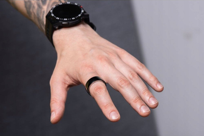 Паметен прстен Smart Ring R8, керамички, со станица за полнење, IP68