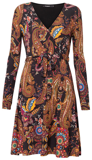 Fustan Desigual 19WWVKAE 2000, i kaftë/shumëngjyrësh M