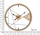 Orë muri Mauro Ferretti Geometric, 60 cm, hekur edhe MDF, e zezë me kafe