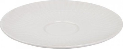 Pjatë nën filxhan Rak Metropolis, për filxhan 350 ml, porcelan, e bardhë