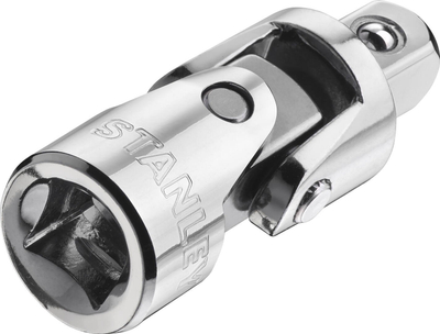 Kardan universal 1/4" Stanley, për lidhje doptash, metalik krom