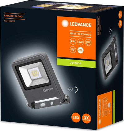 Prozhektor LED Ledvance Endura Flood 10W 840, IP65, gri i errët