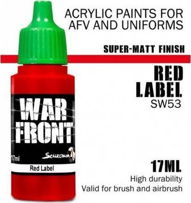 Bojë akrilike Scale75 WarFront Red Label SW53, 17ml, super mat, e kuqe