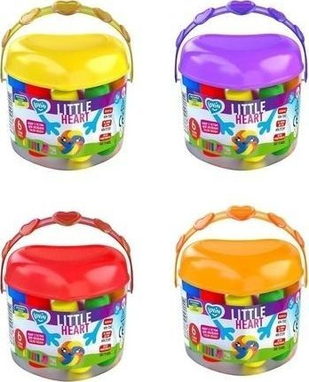 Set brumi për modelim LovinDo Little Heart, 6 ngjyra, kovë plastike, shumëngjyrësh