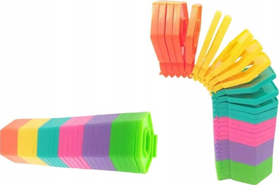Lodër senzoriale LEAN TOYS Folding Pouches, antistres, 18x7x7cm, shumëngjyrëshe