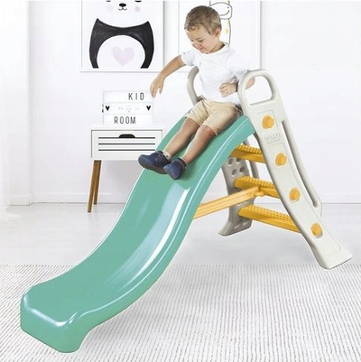 Rrëshqitëse uji Dolu Big Water Slide, plastike, për kalamaj 2+, jeshile me të bardhë