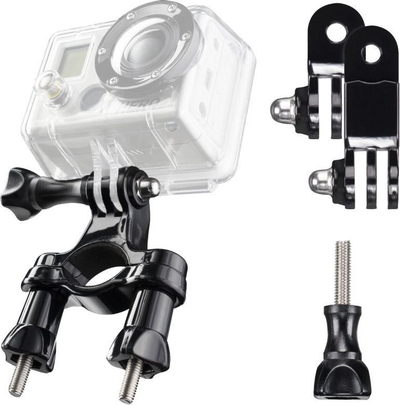 Mbajtëse tubi Mantona për GoPro Hero 11 3+, diametër deri 4 cm, e zezë