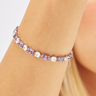 Byzylyk për femra Brosway Fancy Magic Purple FMP26, i argjendtë/vjollcë