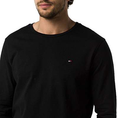 Triko Tommy Hilfiger T-Shirt TEE LS 2S87904672-990 Black, e zezë