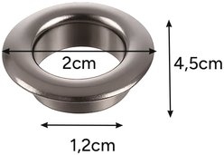 Set rondele gardhi Gardlov 25811, 10mm, 100 copë, metal