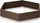Kornizë kopshti BASE WOODY PRIBWH-7587U, 148 x 129 x 25 cm, plastike, kafe
