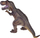 Figurë lodër dinosaur Rubber T-rex, prej gome, rezistente ndaj ujit, shumëngjyrësh