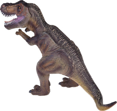 Figurë lodër dinosaur Rubber T-rex, prej gome, rezistente ndaj ujit, shumëngjyrësh