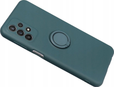 Maskë silikoni me unazë për Samsung S24 FE, mbron nga goditjet, jeshile