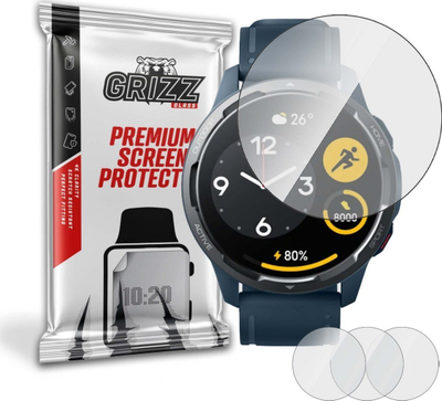 Folie mbrojtëse GrizzGlass Hydrogel për Xiaomi Watch Color 2, 3 copë në set, transparente