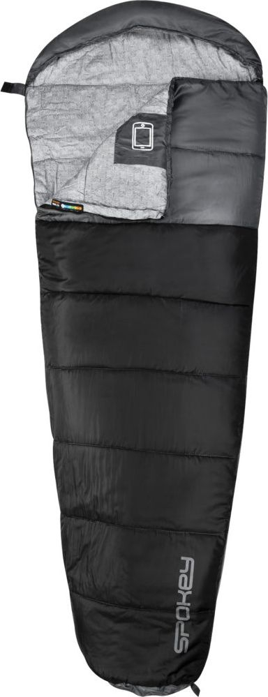 Çantë gjumi Spokey Mummy NORDIC 250, 230x80x50cm, e zezë