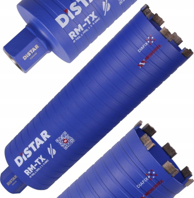 Kurorë diamant për beton Distar RM TX, 102mm, 300mm, për punim të thatë