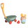 Lodër karrocë Smoby Life Hand Cart, set me kova rëre, plastikë e ricikluar, shumëngjyrëshe