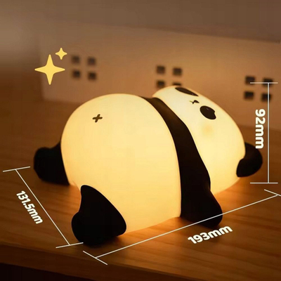Llampë nate Sleeping Panda, LED, me touch, bardhë e zi