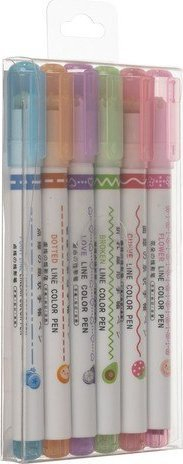Set markerësh dekorativë Maaleo 24861, 6 copë, shumëngjyrësh