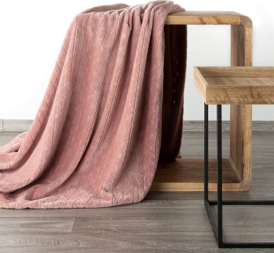 Batanije mikrofibre Mybesthome CINDY, 150x200 cm, 250 g/m², rozë