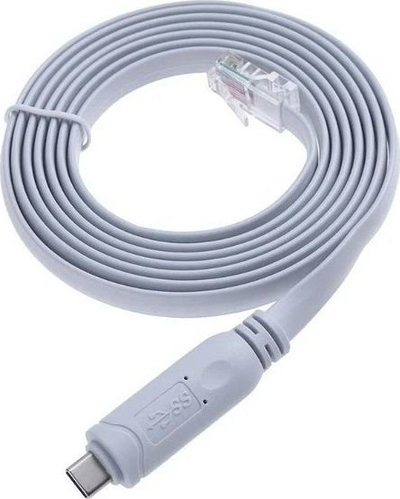 Kabllo konzole MicroConnect MC-USBCETHM, USB C në RJ45, 1.8m, gri e çelët