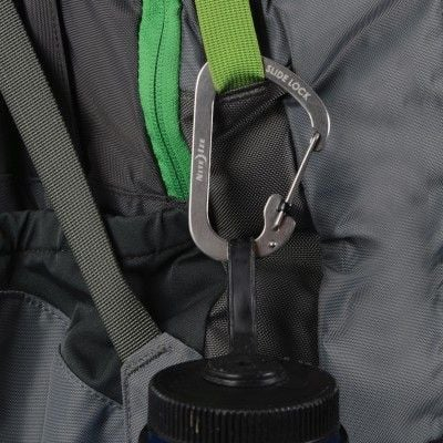 Karabinë mbyllëse çeliku inox, 1 3/32", argjendtë