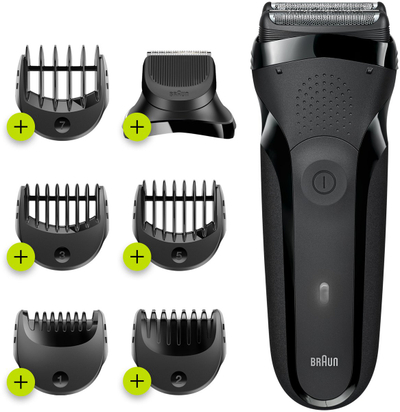Електричен брич Braun Series 3 300, без кабел, црн