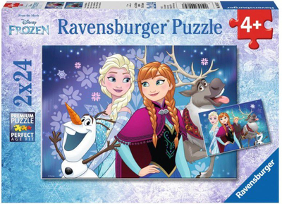 Enigmë Ravensburger Frozen - Northern Lights, 2 x 24 elemente