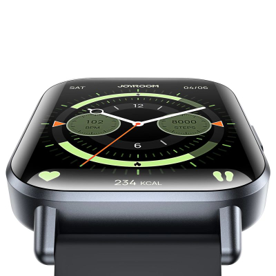 Smartwatch Joyroom Fit-Life JR-FT3S, me biseda në telefon, matje të rrahjeve të zemrës, gri