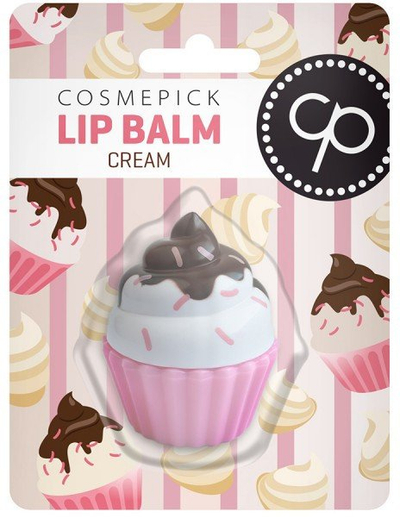Balzam për buzë Lip Smacker Cosmepick Cream Cupcake, 6g, transparent