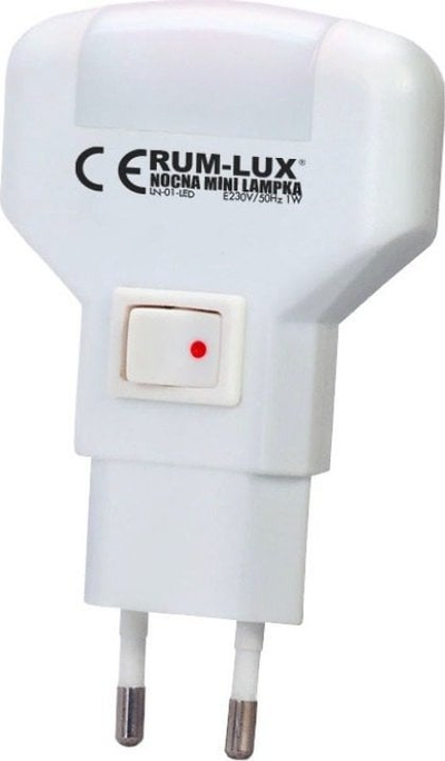 Dritë nate Rum-Lux LED 12931, 1W, për në prizë, e bardhë