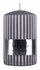 Qiri dekorativ DONAU HOME Alva, 60x90mm, ribbed, gri