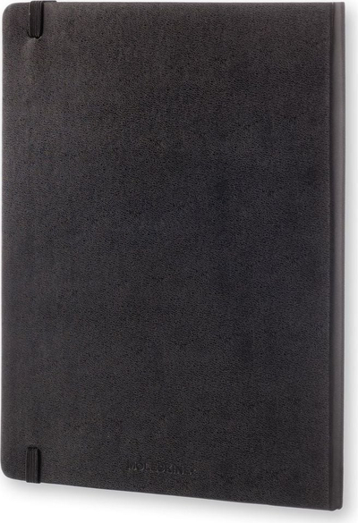 Fletore Moleskine Classic XL, 19x25 cm, faqe me katrorë, e zezë