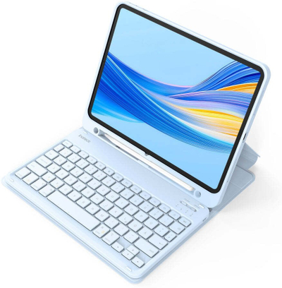 Tastierë Bluetooth Inateck KB04002, për iPad, layout gjerman QWERTZ, blu