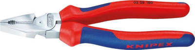 Pinca universale Knipex, 180mm, levë e shtuar, të kromuara