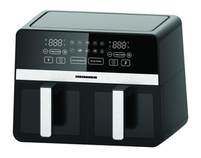 Fritezë me ajër Heinner Simcook Double, 9.5L, 2400W, e zezë