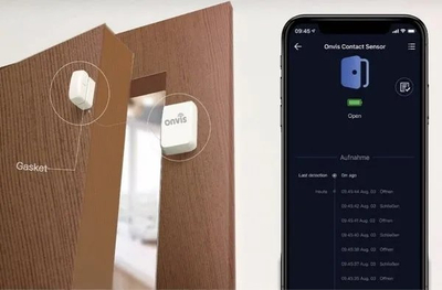 Senzor dere dhe dritare ONVIS Magnetic, HomeKit, BLE 5.0, i bardhë