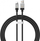 Kabllo USB Baseus CoolPlay CAKW000601, USB-A në USB-C, 1 m 100W, i zi