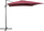 Çadër kopshti Beliani Monza Cantilever, 250 cm, me manivelë, burgundy e kuqe