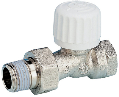 Valvul termostatike e drejtë për radiator, 1/2", me insert