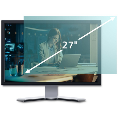 Заштитен филм за монитор Qoltec филтер за сина светлина, 27", 16:9, мат